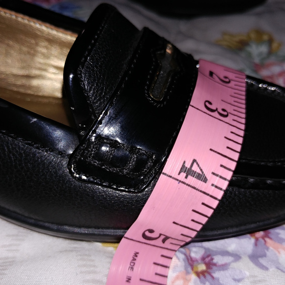 Circa Joan David Black Leather Luxe Slip On Shoes Size 7M Women - Picture 8 of 8